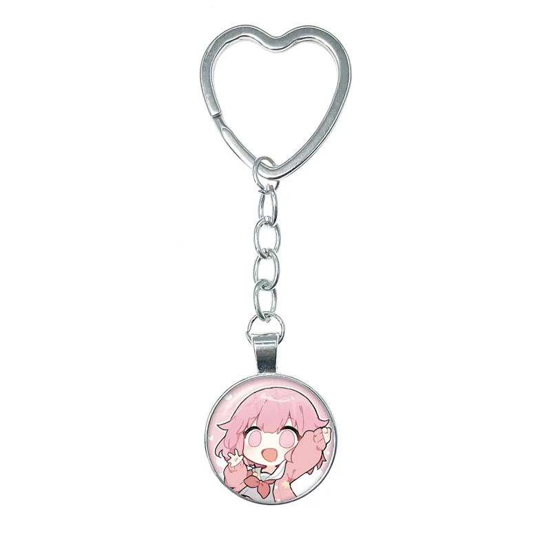 Progetto Sekai Anime Yoisaki Kanade 25 Nightcord Glass Dome Heart Portachiavi Portachiavi Borsa Portachiavi Per Auto Charms Gioielli Regali