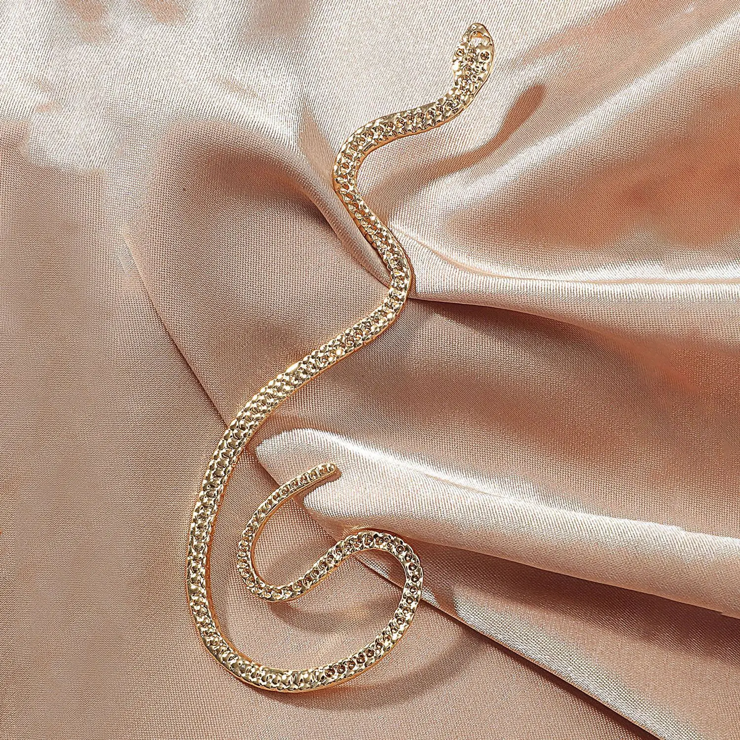 Punk European And American Style Snake Ear Cuff Earring For Women Silver Color Animal Ear Clip Earrings Jewelry Acces ear clip earrings clip earrings ear clip ear accessories
