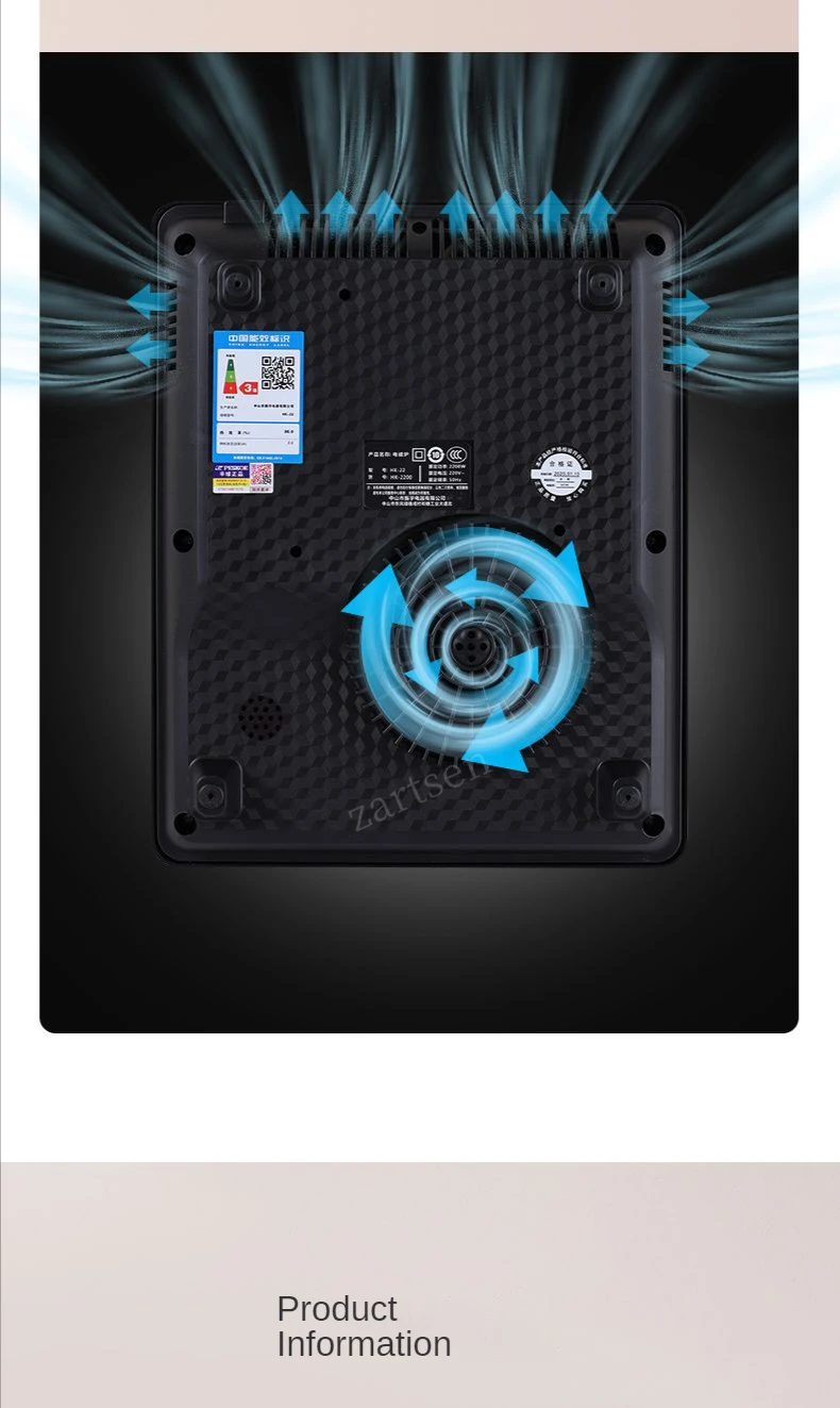 Description Picture 6 of item220V Electric Induction Cooker Boiler Waterproof 2200W Stir-Fry Cooking Plate Intelligent Hot Pot Stove Cooktop Burner