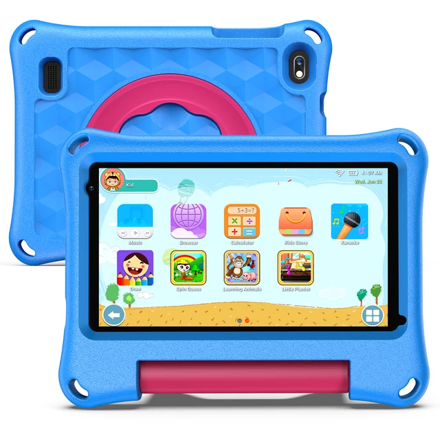 Tablet per bambini Tablet da 7 pollici per bambini piccoli, sistema operativo Android con 2 GB di RAM e 32 GB di archiviazione, con WiFi, doppia fotocamera, modalità di sicurezza per bambini 2