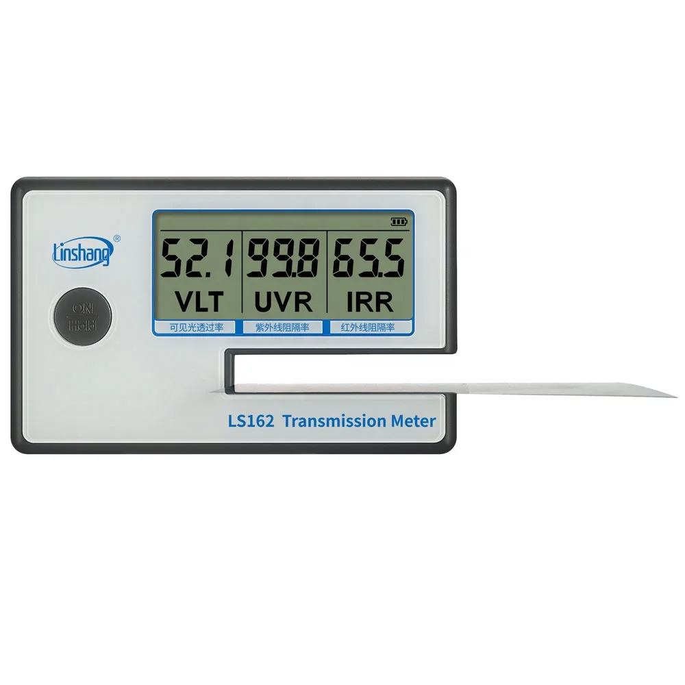 Window Tint Meter Portable Window Tint Transmission Meter Linshang LS162 Measure IR Rejection UV Blocking Rate Visible Light Transmittance