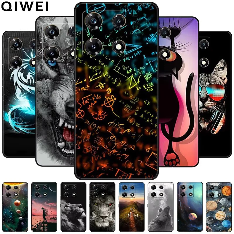 Soft Silicone Wolf & Lions TPU Shockproof Phone Case