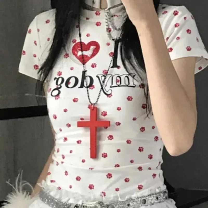 Elegant Y2K Layered Cross Necklace with Collarbone Chain Design