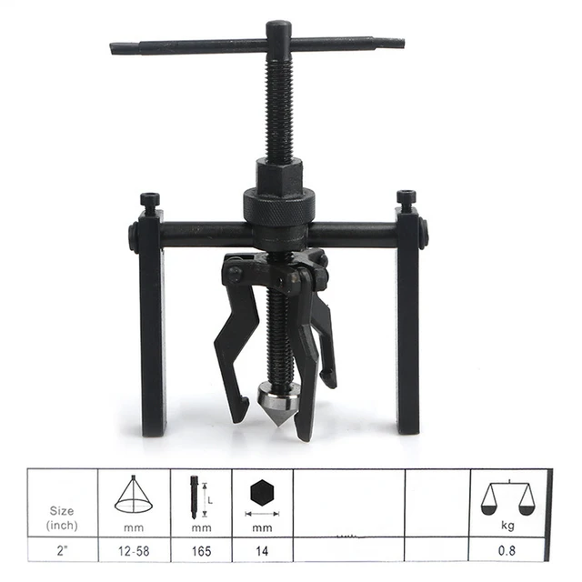 Extractor de rodamientos y cojinetes interiores con rango de 12-58 mm