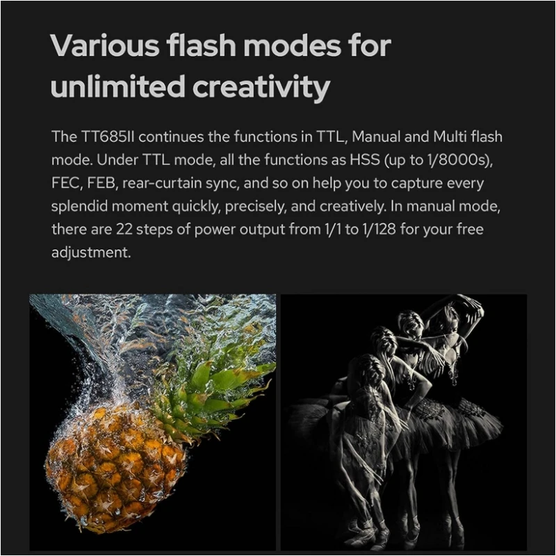 Godox TT685II TT685IIC TT685IIN TT685IIS TTL HSS Camera Flash Speedlite For Canon Nikon Sony Fujifilm Panasonic Olympus TT685 II