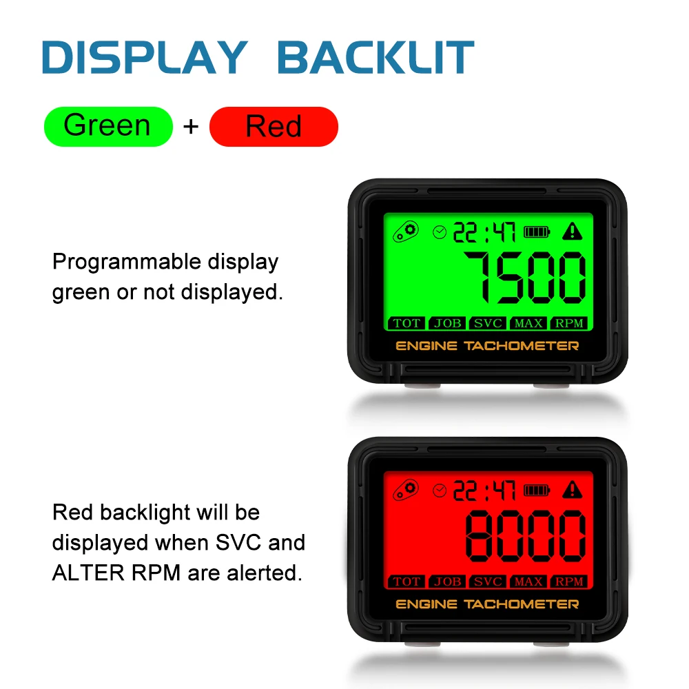 Alligator Digital Tachometer Inductive Hour Meter
