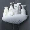 Corner Bathroom Organizer Shelf Shampoo Cosmetic Storage Rack Wall Mounted Kitchen Household Items Bathroom Accessories 5