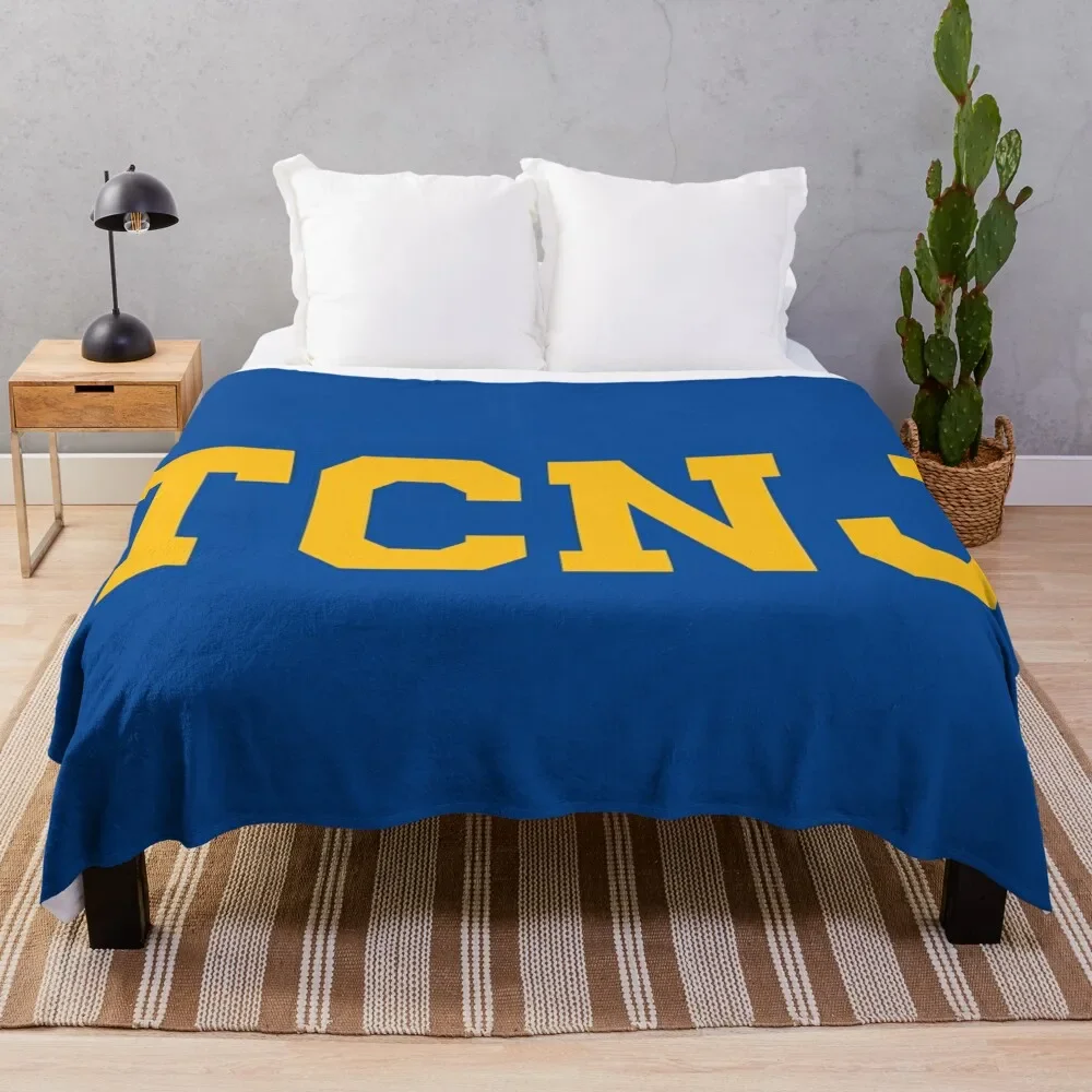 

tcnj - varisty font Throw Blanket Single Quilt Thin Blankets