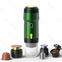Portable Electric Coffee Machine 3-in-1 Capsule Powder Travel Coffee Maker Portable Italian Espresso Machine for Car & Home 1