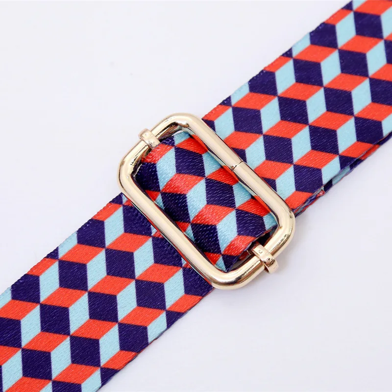 Ethnic Style Wide Colorful Shoulder Strap Crossbody Long Shoulder Strap Bag Accessories Adjustable Women's Bag Straps