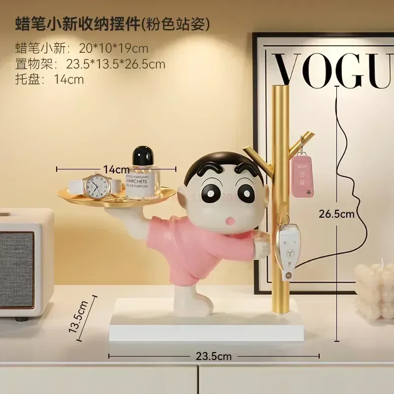 

Crayon Shin-Chan Entrance Key Figure Storage Ornaments Entry Door Shoe Cabinet Living Room Home Decoration Housewarming Toys