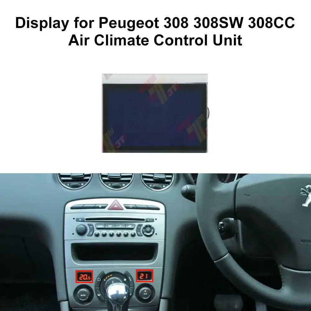 LCD Display for Peugeot 308 308SW 308CC Air Climate Control Unit A/C