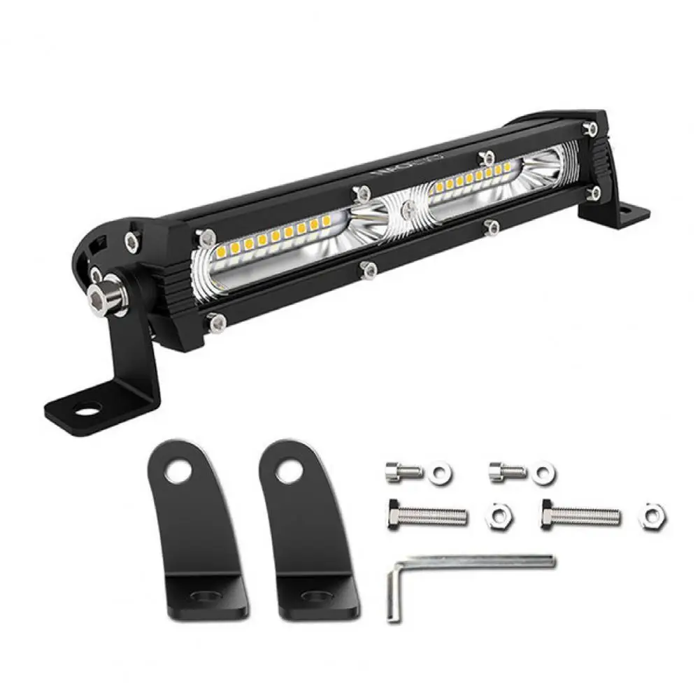 

Jeep Light Bead Chip Car Train Ship Highlighted Cross-Country Spotlight Headlight LED Strip Light Working Light 5 "72W Two Rows