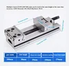 GT100 (100 x 100) 4 Inch Precision Combination Flat Nose Pliers Manual Clamp Machine Large Opening Fixture Precision Bench Vise 6
