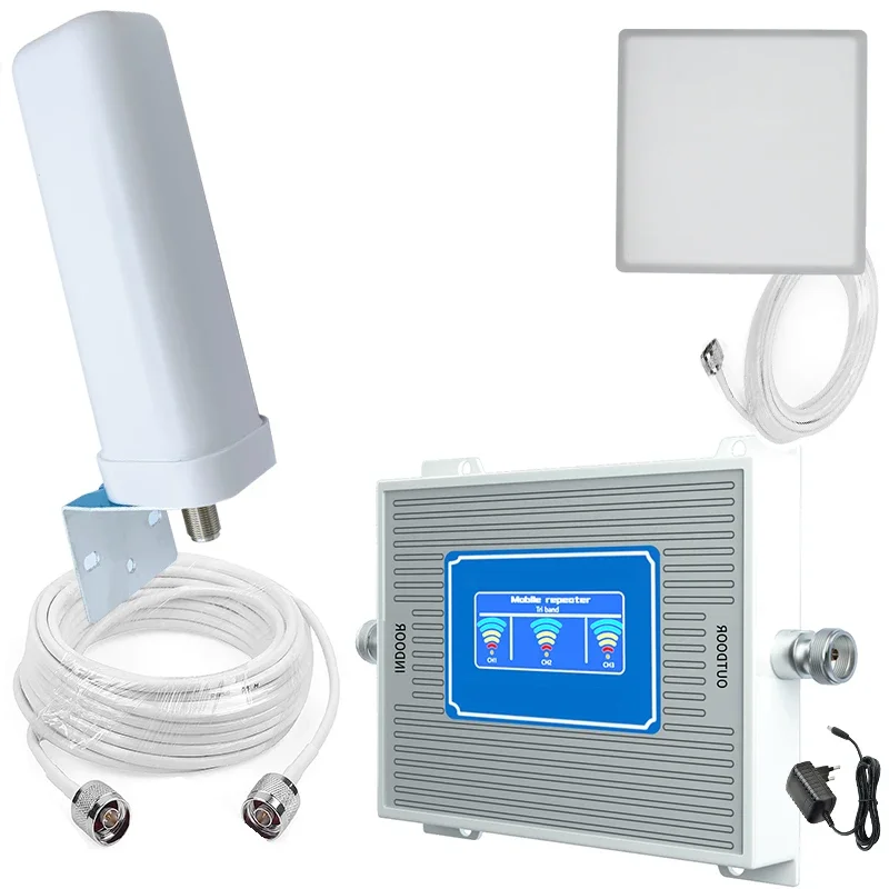 2G 3G 4G 800 900 1800 2100 mhz Cell Phone Booster Band 1 3 8 20 Mobile Signal Amplifier Cellular Repeater GSM LTE WCDMA antenna signal booster