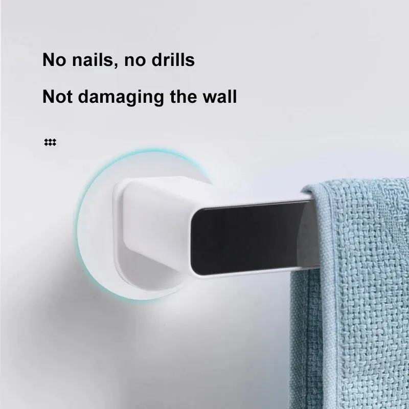 Small Size Towel Rack 1pc Bathroom Punch-free Towel Bar Simple Creative Bathroom Rack towel rack