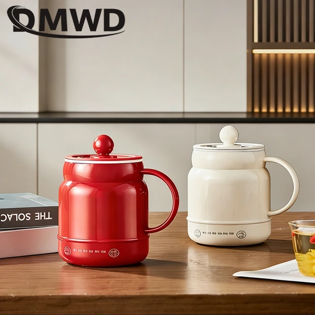Tasse de cuisson multifonctionnelle 800 ml en céramique avec revêtement antiadhésif, pot à soupe, chauffe-lait, chauffe-thé, cuiseur à riz, bouilloire isotherme portable 1