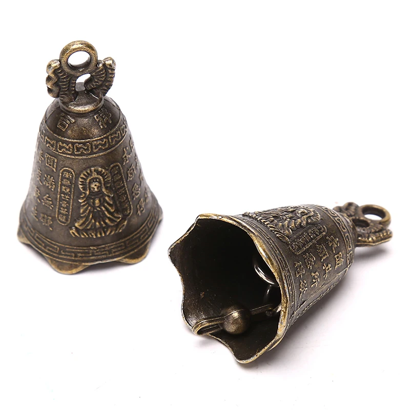 Antique Bell Mini Brass Copper Sculpture Pray Guanyin Bell Shui Feng Invitation Buddha Buddhism Guanyin Bells 2pc or 1pc wind bell,wind chimes,wind chime,brass bell