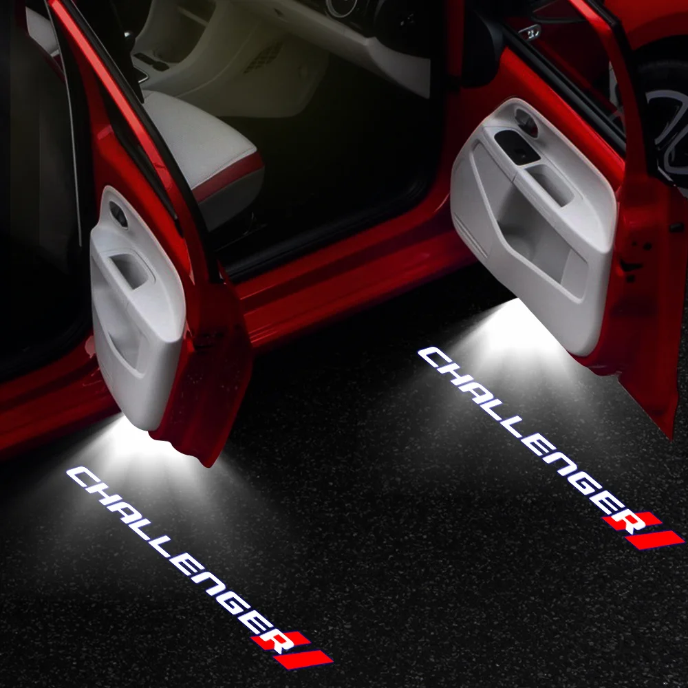 

2pcs Car Door Projector Lamp Welcome Light For Dodge Charger Challenger Wireless Accessories Interior Decoration Atmosphere