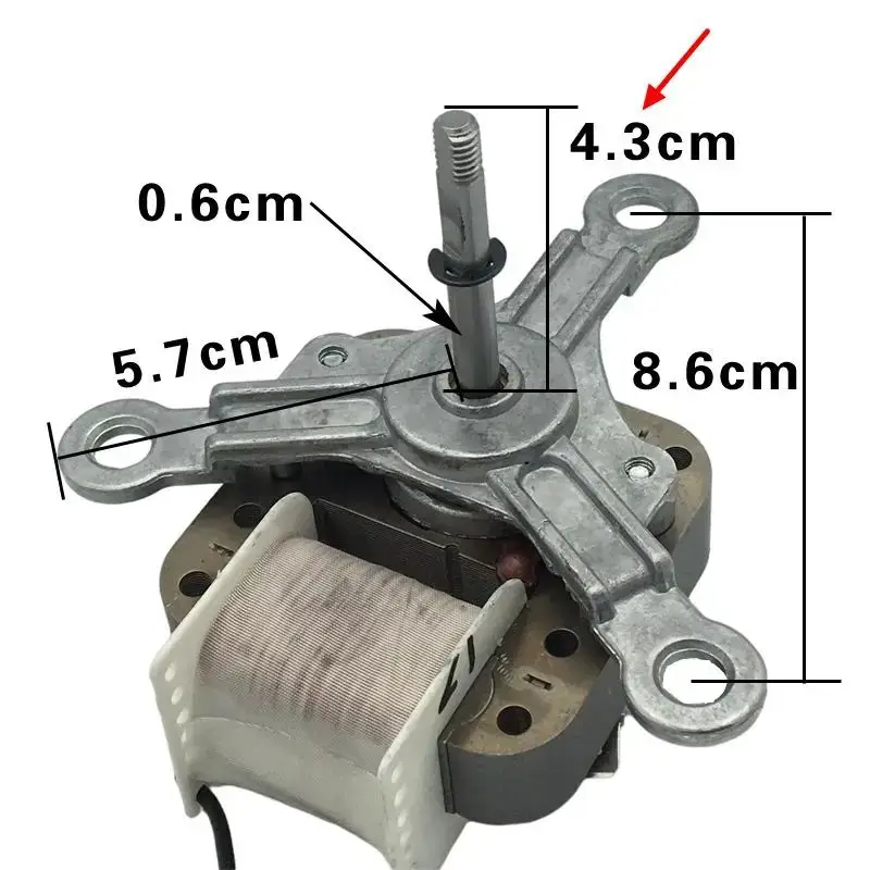 220V Air Fryer Motor 30W Shaded Pole Motor YJ5816 Exhaust Fan Small Bracket Accessories For Air Fryer