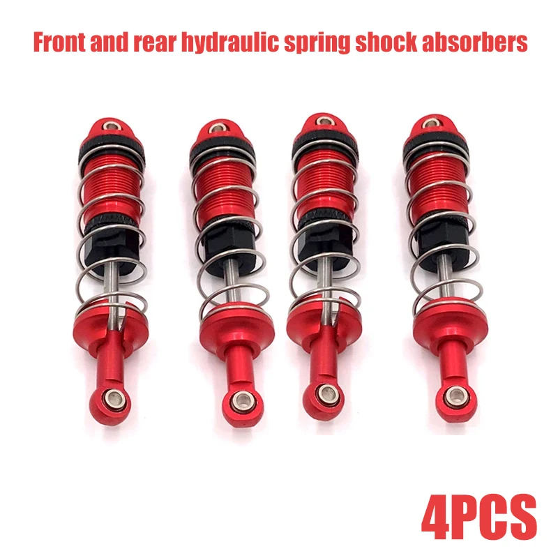Enhanced RC Car Metal Upgrade Front and Rear Hydraulic Spring Shock Absorbers