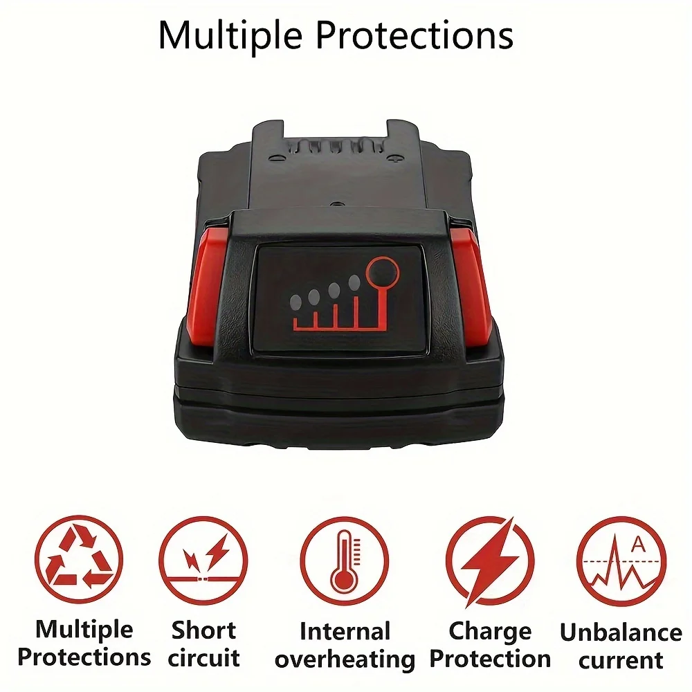 18V 3.0Ah Battery Replacement for Milwaukee M18 Battery 48-11-1850 48-11-1860 M18 Cordless Power Tools