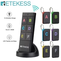 RETEKESS TH104 Wireless Key Finder RF Key Locator Pet Tracker Wallet Tracker Remote Control 1 RF Transmitter 6 Receiver 1
