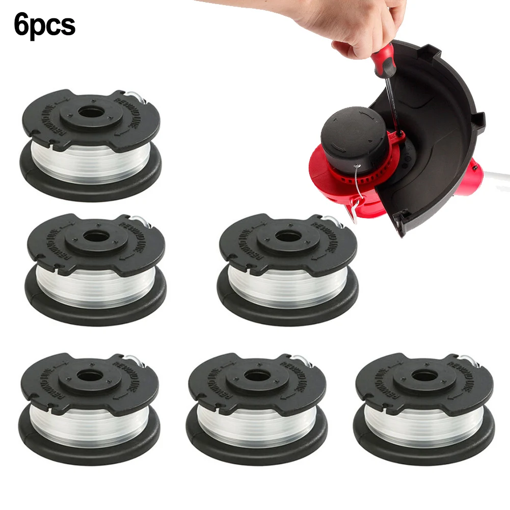 

6Pcs Trimmer Spare Spool For Hyper Tough HT19-401-003-06,HT19-401-003-07 Brushcutter Spools Garden Tools Accessories