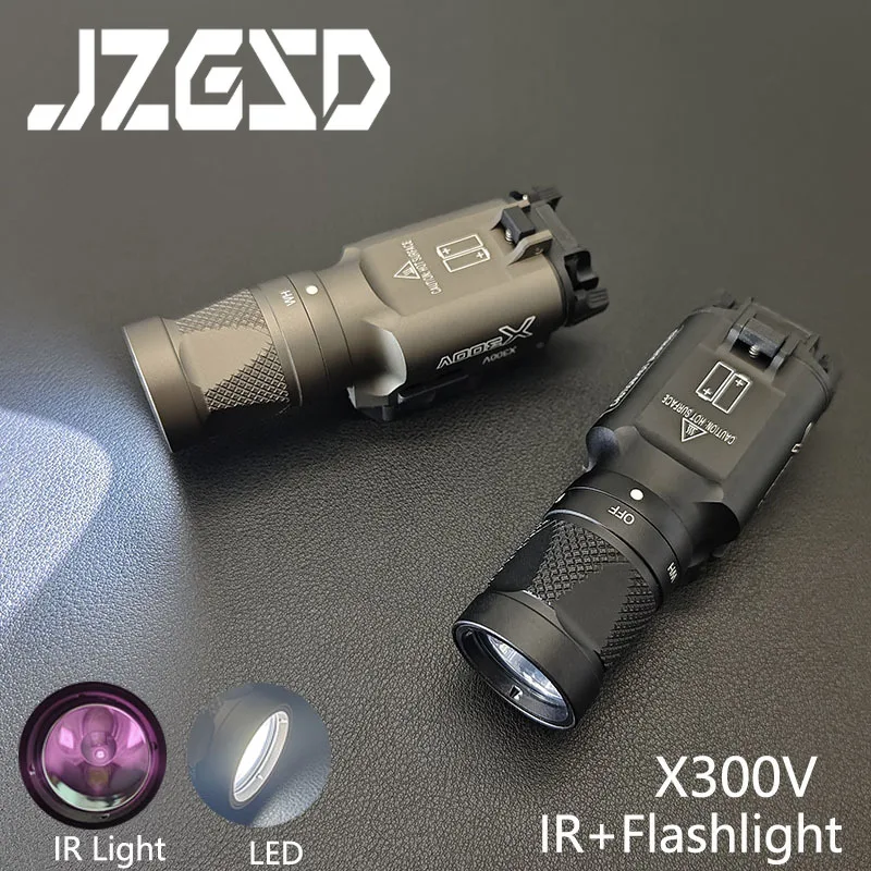 

Sotac Surefir SF X300 X300V IR lighting Scout Light X300U Tactical LED Flashlight SF Hunting 20MM Rail Pistol Weapon light lamp