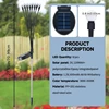 Firefly Garden Lights solar outdoor, 2 Pack 16 LED Solar Swaying Lights Waterproof, Perfect Atmosphere Light for Pathway Patio 3