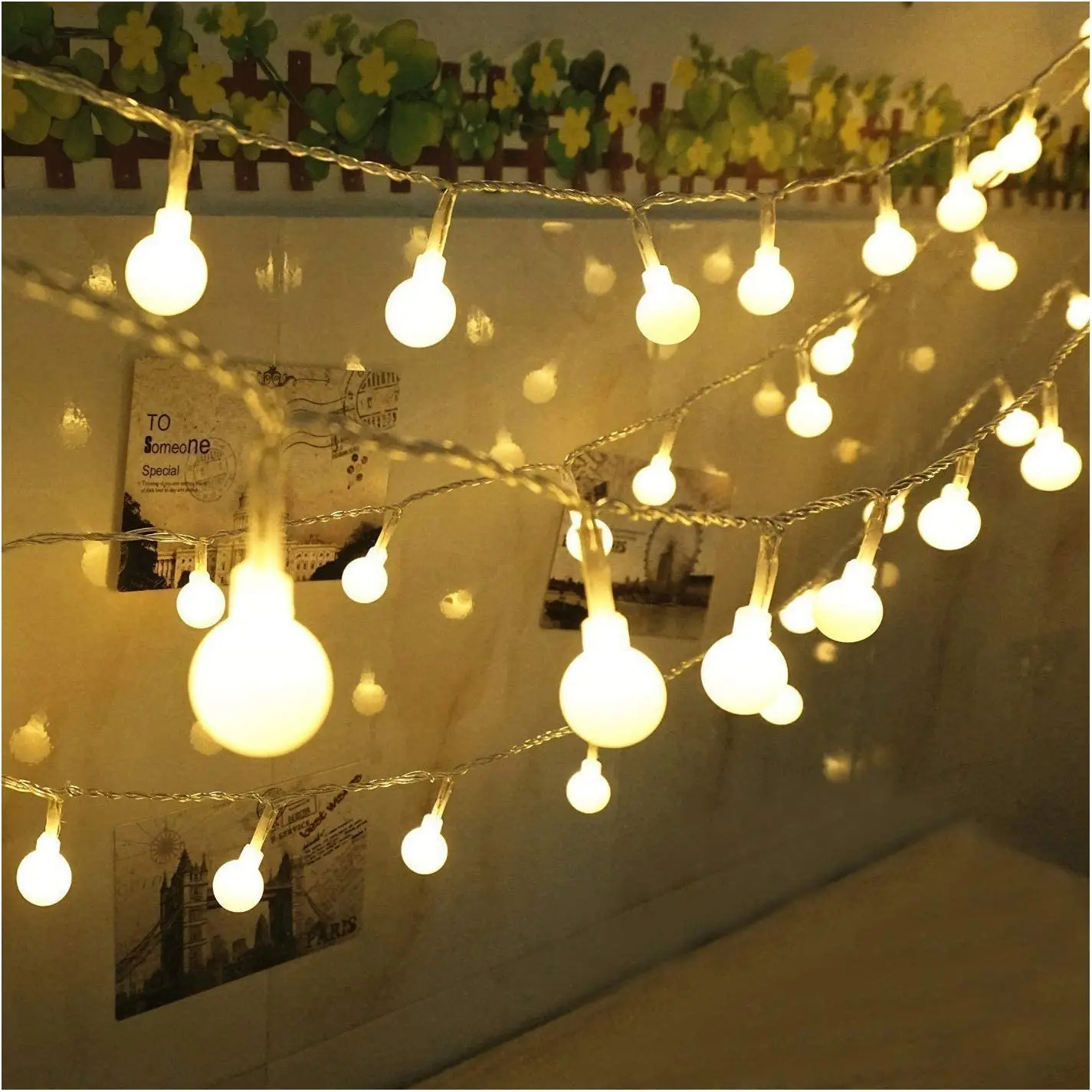 

Led Camping String Lights Outdoor Crystal Globe Lights Waterproof Fairy Light for Garden Christmas/New Yea Wedding Party Lights