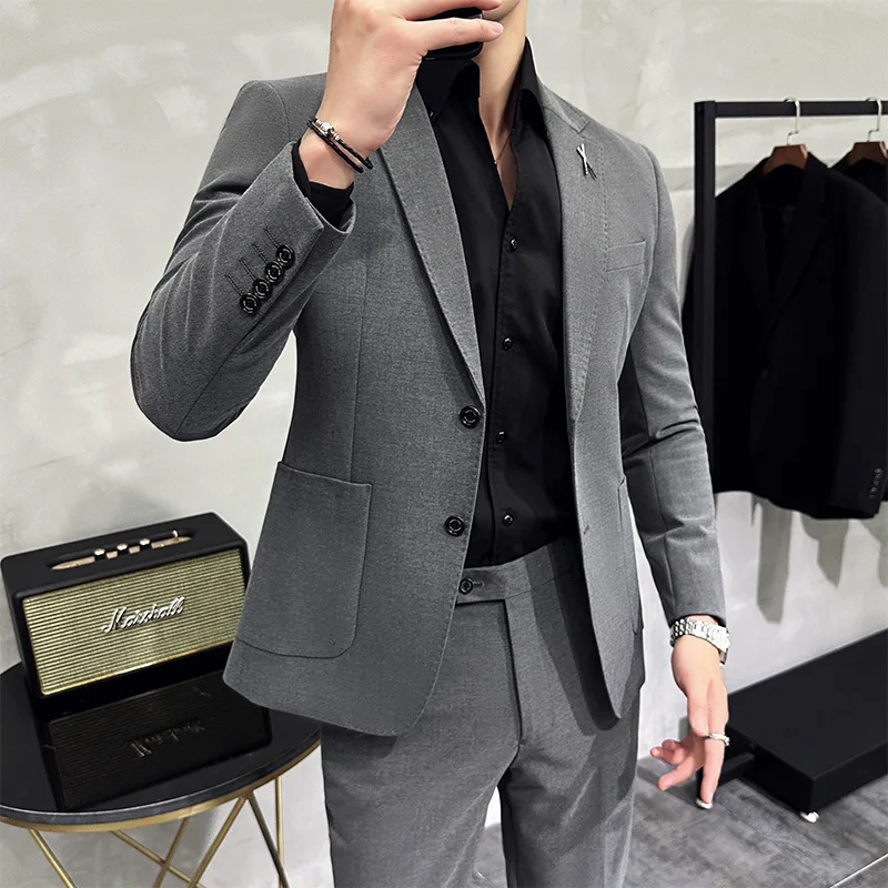 

4705 Men's solid color business suits