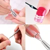 Professional Nail Art Care Tools Rainbow Cuticle Remover Dead Skin Nipper Tweezer Pusher Clipper Scissor  File  Kit 3