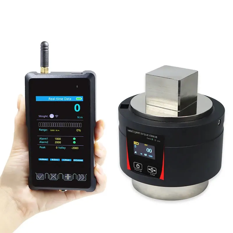 

Force Sensor For Dynamic Static Rotation Real Time Data Intelligent Torque Sleeve Transducer with Display Screen Wireless