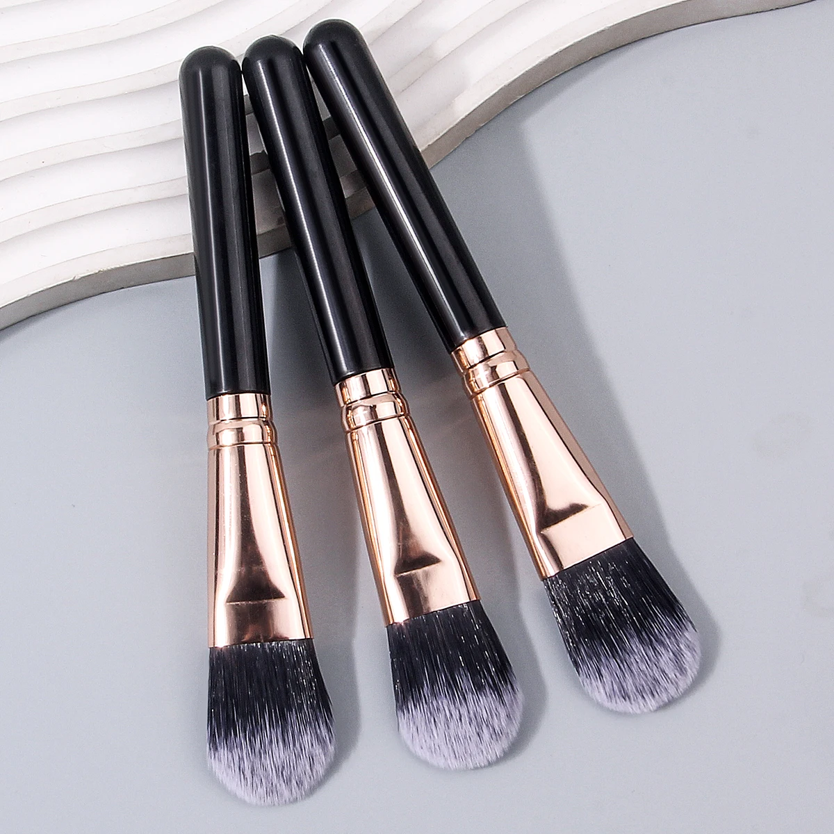 3PCS 소프트 파운데이션 브러쉬, 블러쉬 브러쉬, 파우더 브러쉬, 균일한 메이크업 적용, 다기능 메이크업 브러쉬, 뷰티 도구