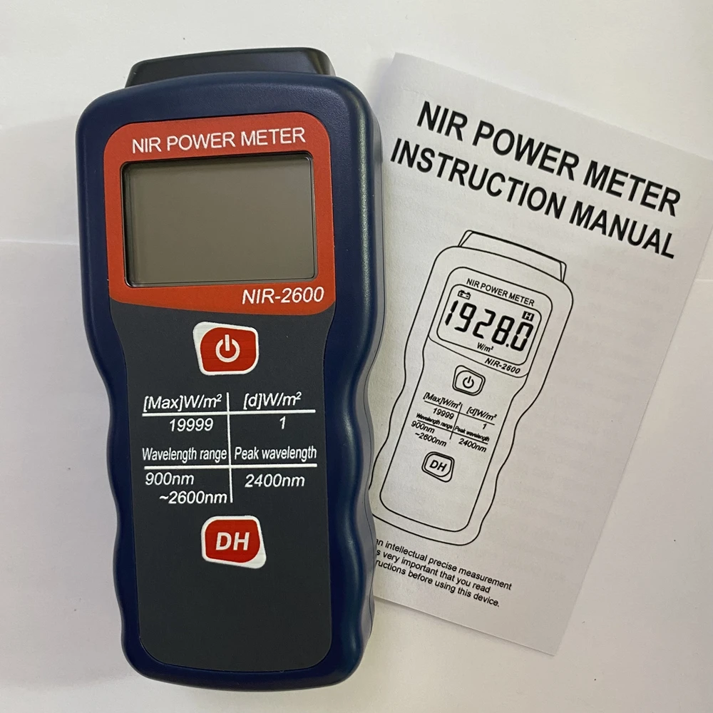 Digital NIR Power Meter Wavelength 900nm-2600nm Solar Infrared Irradiance Meter Sun Infrared Lamps Radiation Intensity Tester 5