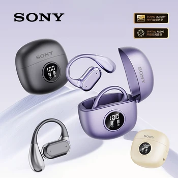 Original sony q17 pro sem fio bluetooth fones de ouvido esportes aberto-back estilo gancho de orelha hi-fi música fone de ouvido com microfone de chamada hd