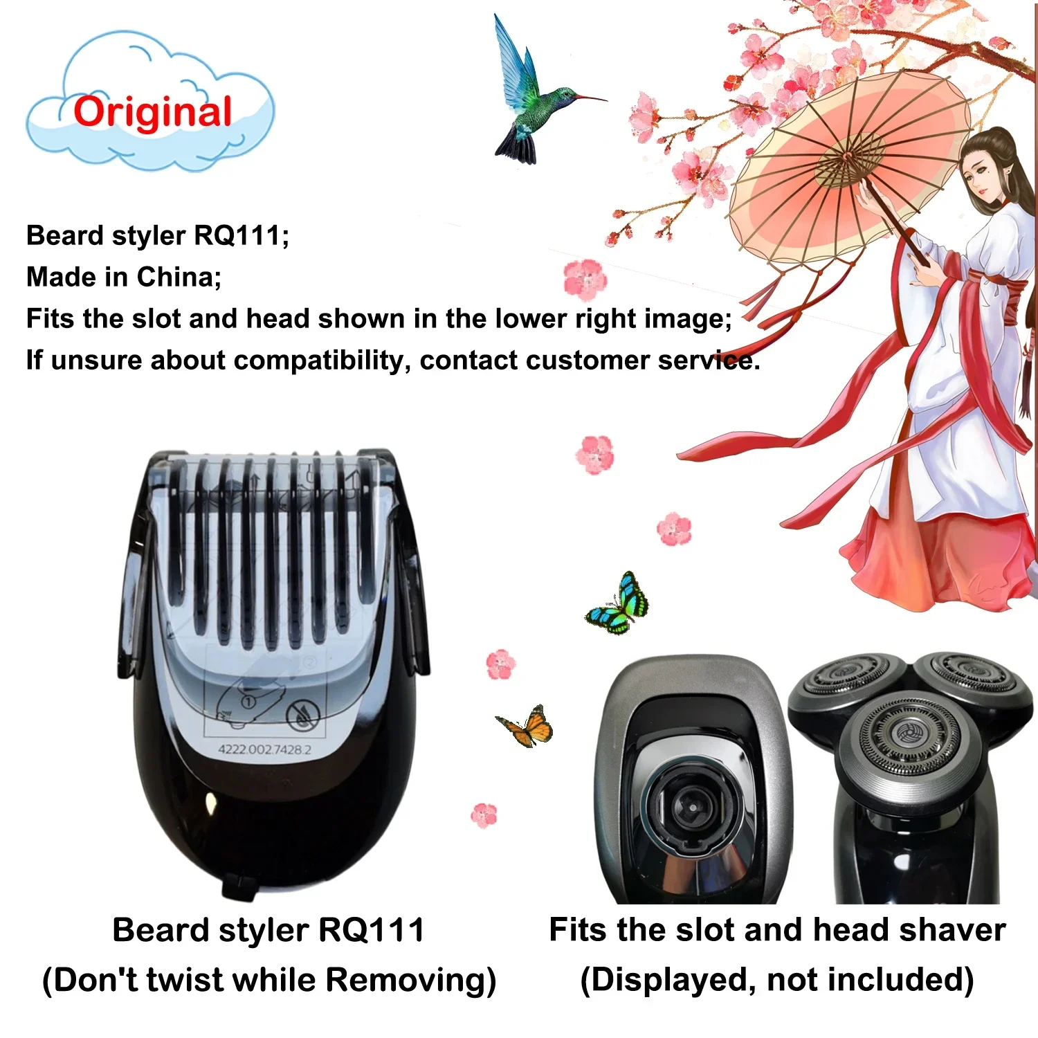 Replacement Shaver Head For Electric Shaver Black Performance_voghion.com