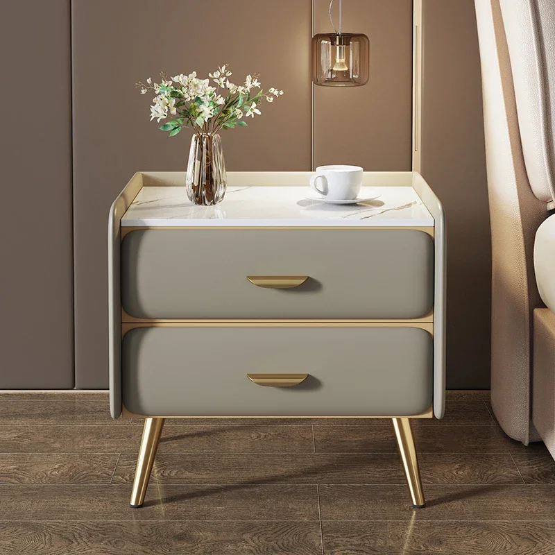 

Marble Small Nightstands Drawers White Unique Luxury Nightstands Bedroom Modern Multifunctional Table De Chevet Home Furniture