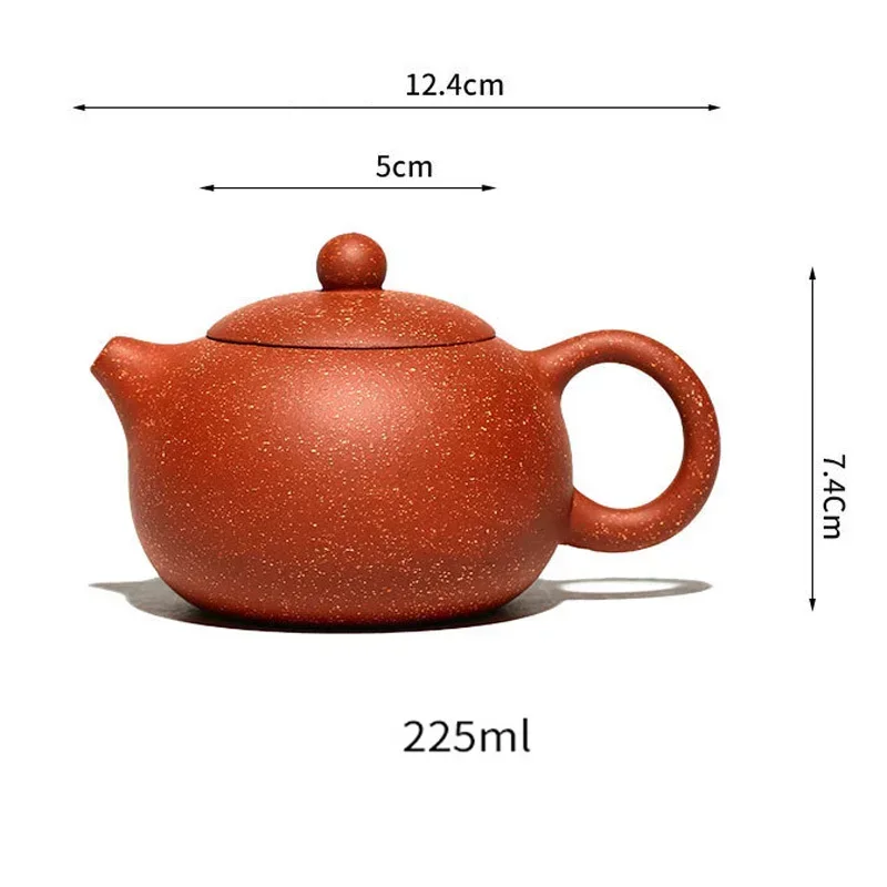 Creative Dragon Blood Sand Shisha Teapot Yixing Pure Hand Handmade Chinese Kongfu Tea Sets 225ml High Quality Home Decora, 1Pc