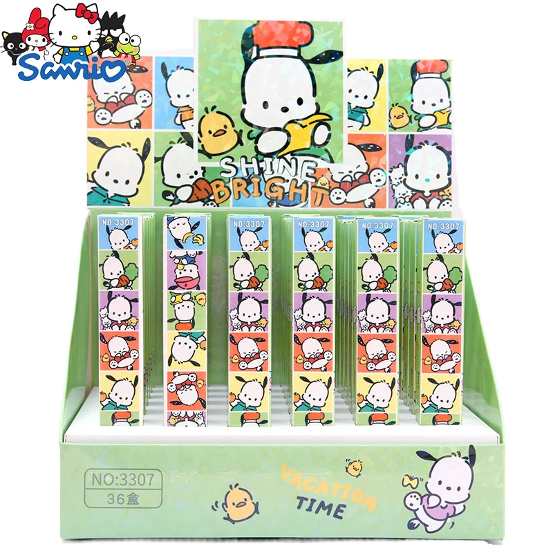 

36pcs Sanrio Cartoon Gel Pen Stationery Pochacco Separately Boxed Surprise Stationery Student Signature Pen Stationery Wholesale