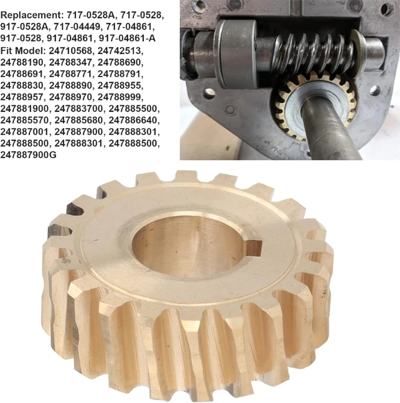 Snow Blower Repair Part Worm Gear 20T Teeth Gear Replacement for 717-0528A