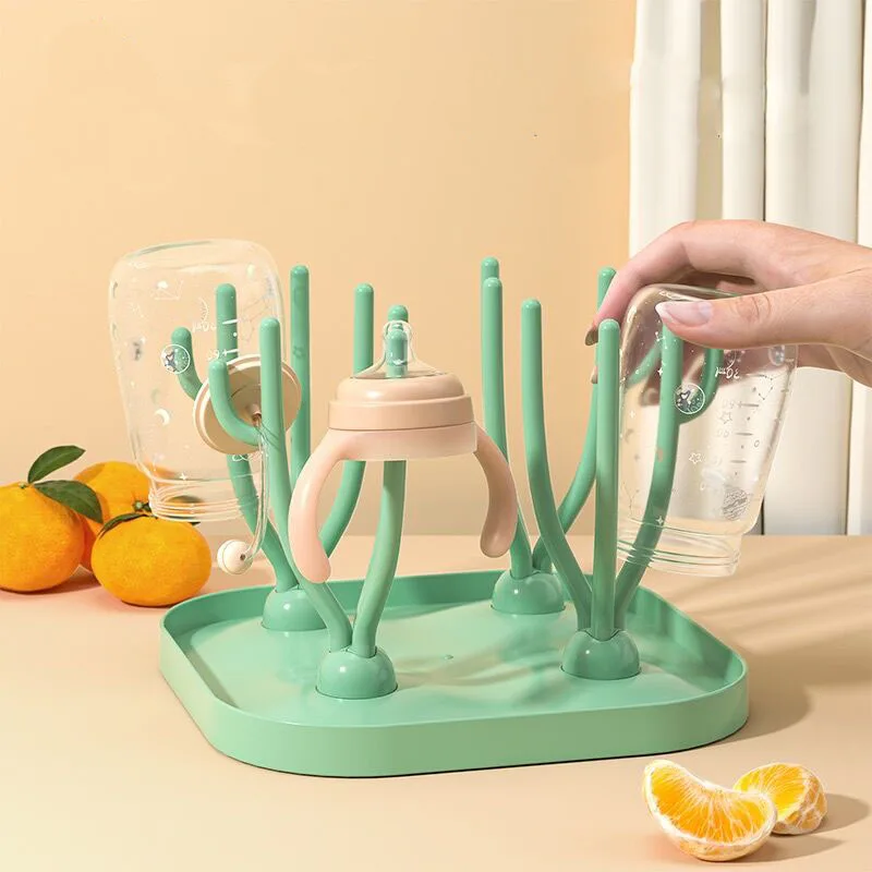 

Baby Bottles Drainer Portable Drying Rack Nipples Pacifier Holder Dispenser for Drying Bottles Feeding Cup Kids Cleaning Dryer