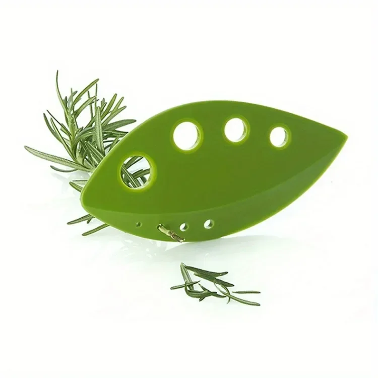 1pc Leaf Peeler, Kitchen Vegetable Leaf Peeler, Kale Beet Kale Thyme Basil Rosemary Plastic Leaf Peeler, Leaf Peeler Tools_voghion.com
