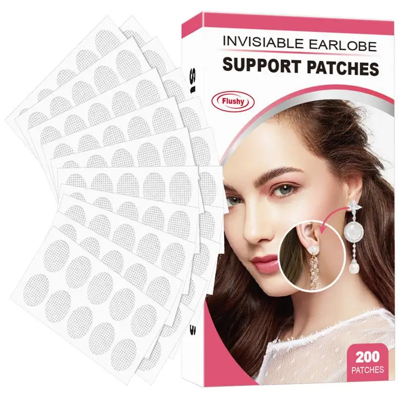 100Pcs/box Heavy Earrings Stabilizers Comfortable Ear Lobe Support Patches  for Earrings Stabilizers Repair Damaged-Torn - AliExpress