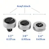 Mini Ratchet Socket Wrench Whole Steel Palm Ratchet Socket Finger Reversible Ratchet Handle 1/4" 3/8"1/2" Drive 6