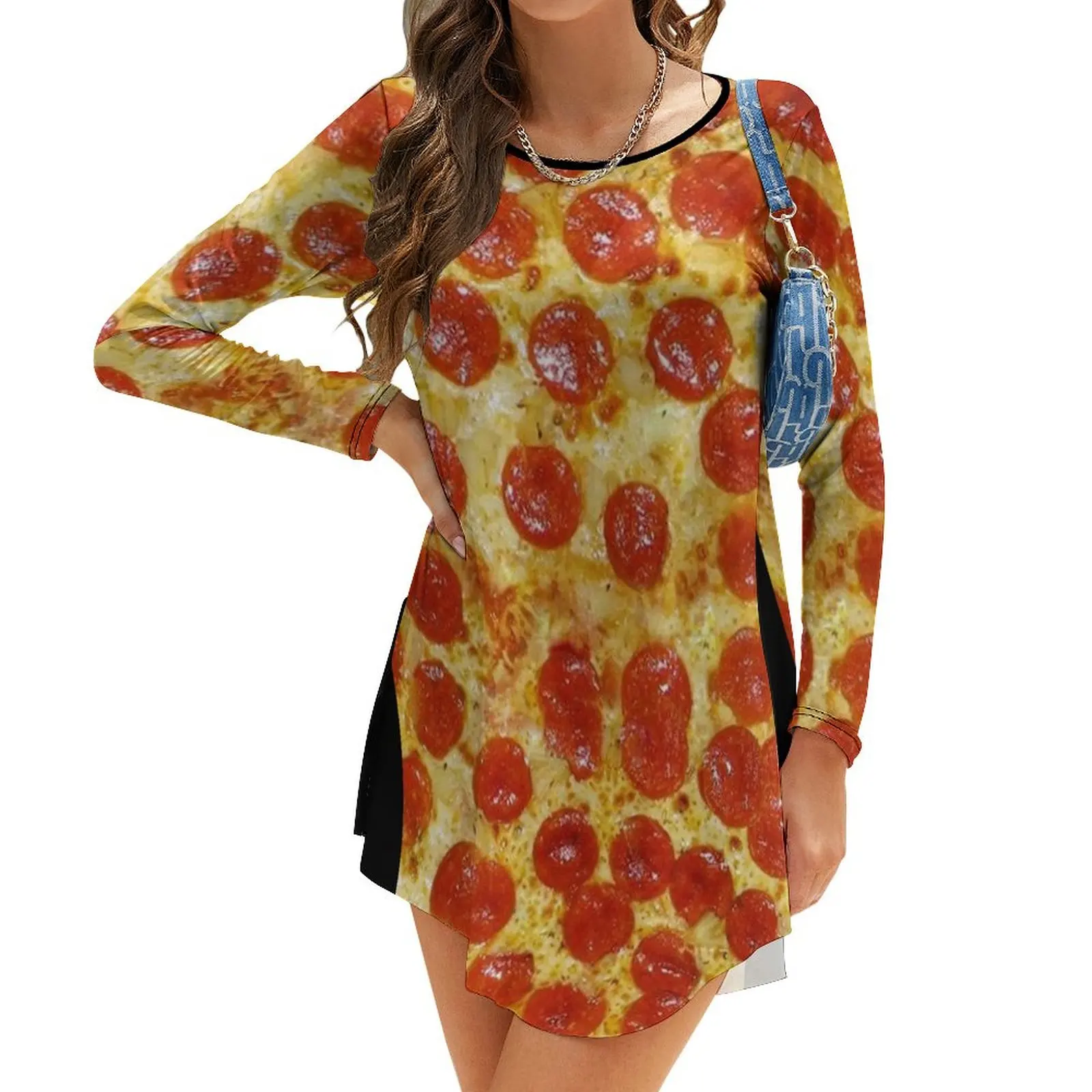 

pizza Long-Sleeve Dress dresses for prom summer dress sexy dress