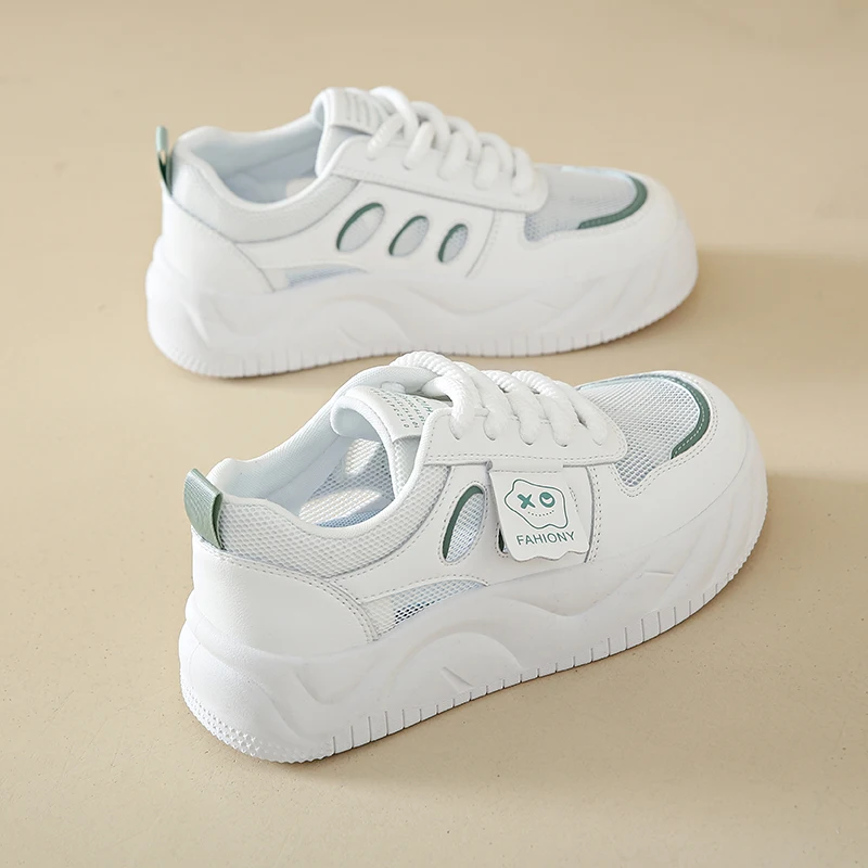 Spring Women's sneaker Fashion Trend Comfortable Thick Sole Non-slip Wear-resistant Sports  Mesh Women's Shoes Women Sneakers