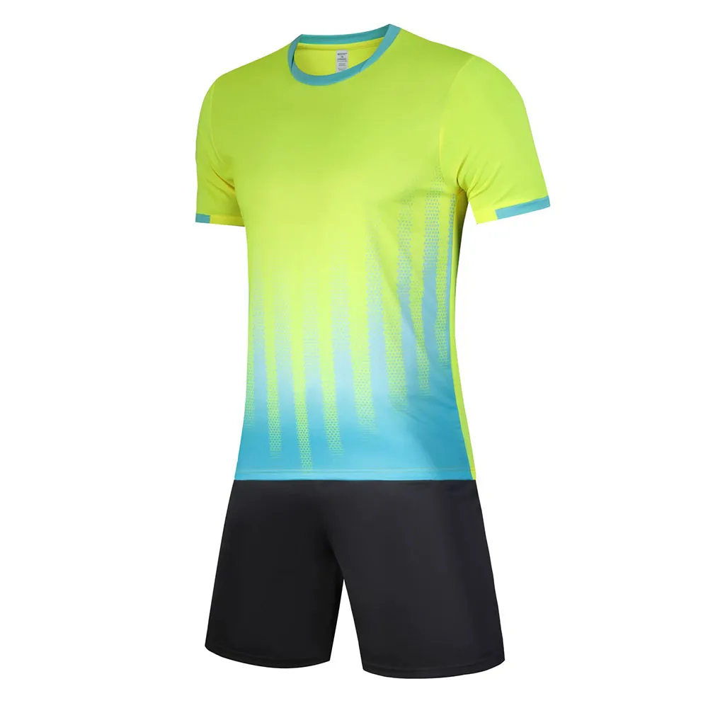 Children Football Uniform Kit Quick Dry Men Club Team Match Training Soccer Jersey Sets 2 Piece Summer Sportswear Outfit