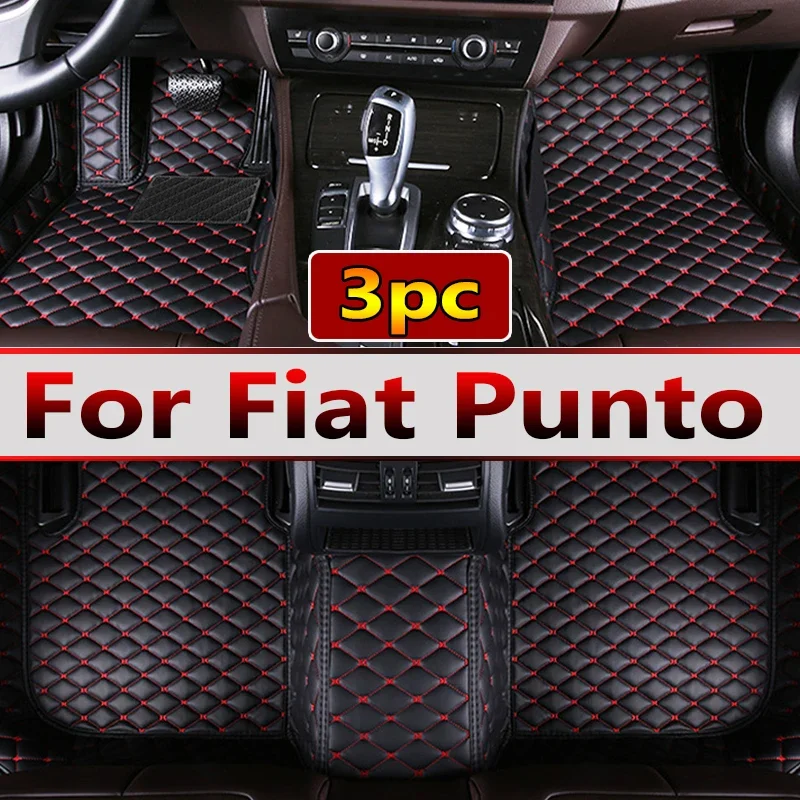 

Кожаные автомобильные коврики на заказ для Fiat Punto 2007, 2008, 2009, 2010, 2011, 2012, 2013, коврики, коврики, подкладки для ног, аксессуары